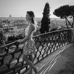 Sunset in BW, Rome, 2014